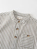 Elliott Short Sleeve Shirt - Matcha Stripe