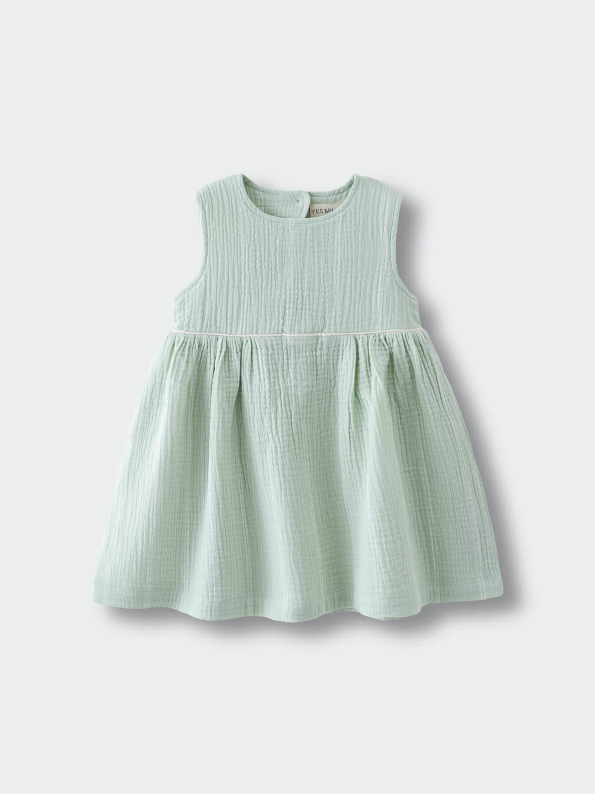 Emma Dress - Light Green Stripe