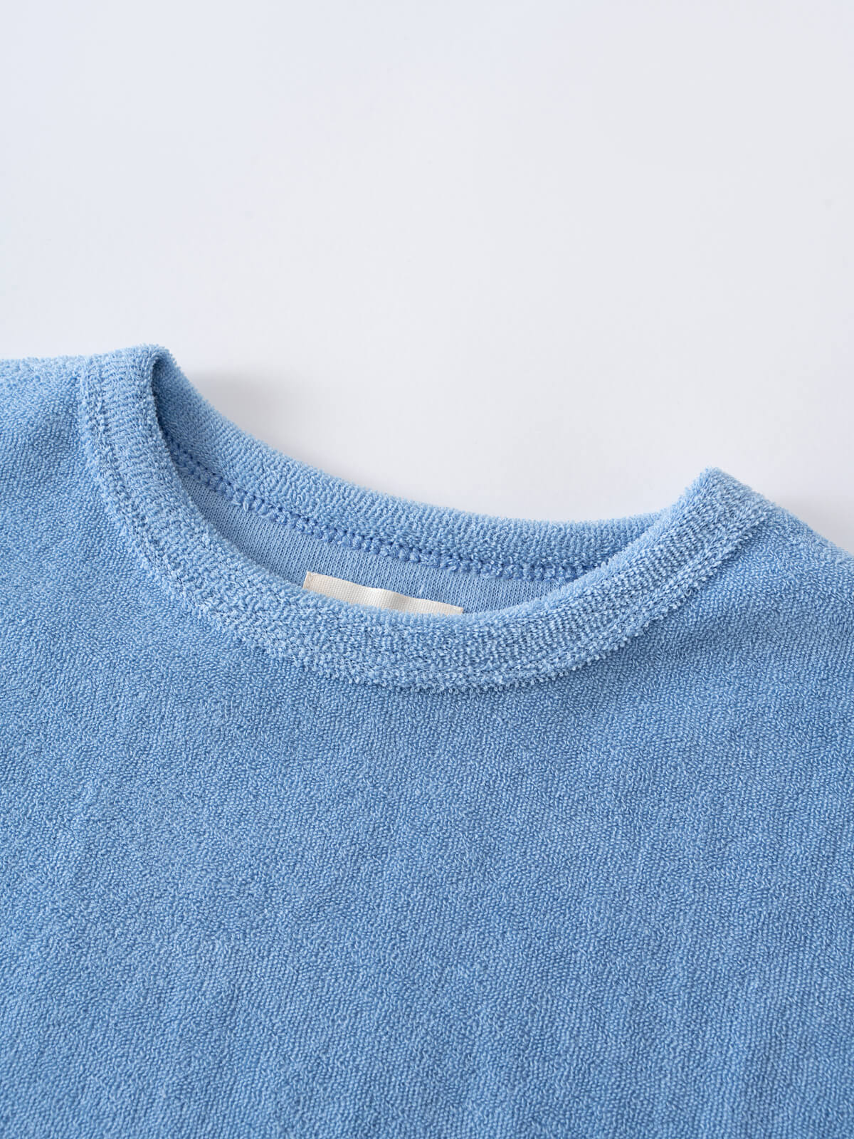 Finn Towelling Tee Shirt - Sky Blue