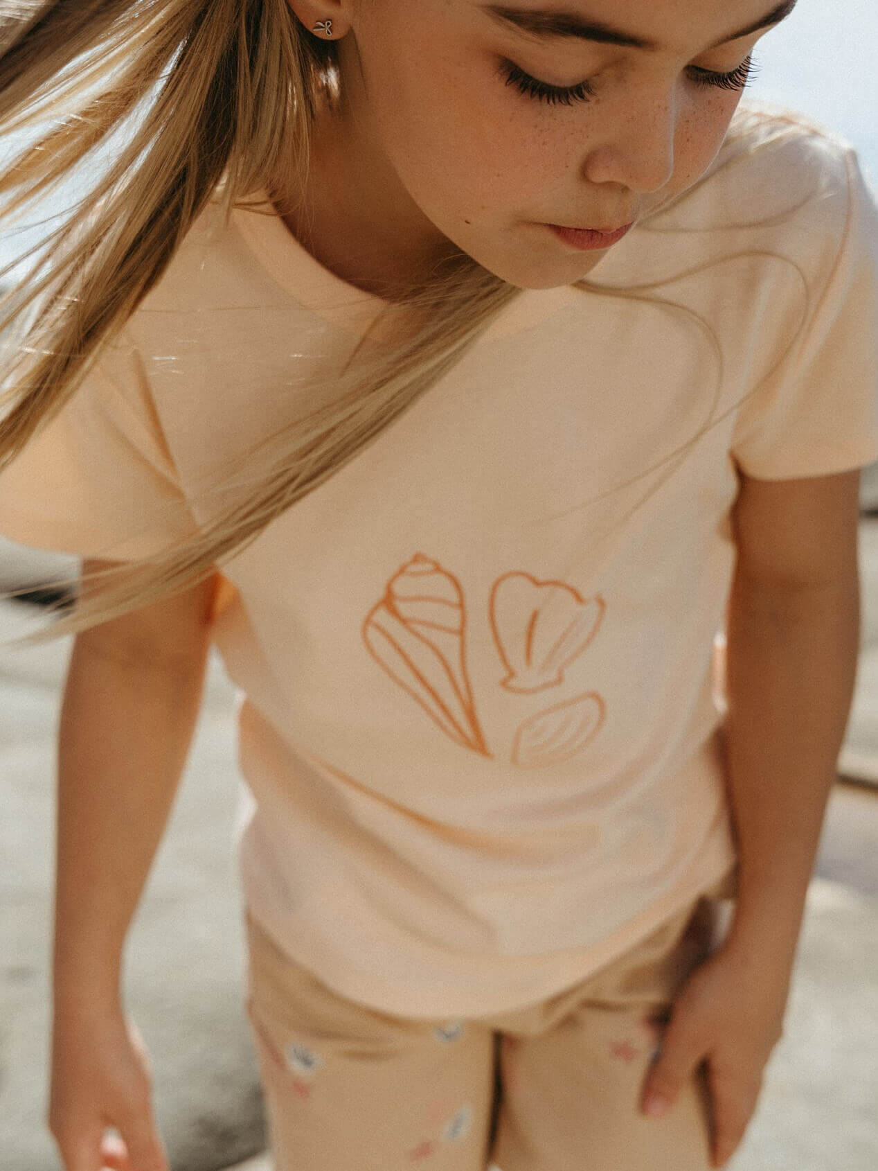 Hazel Short Sleeve Tee Shirt - Shells