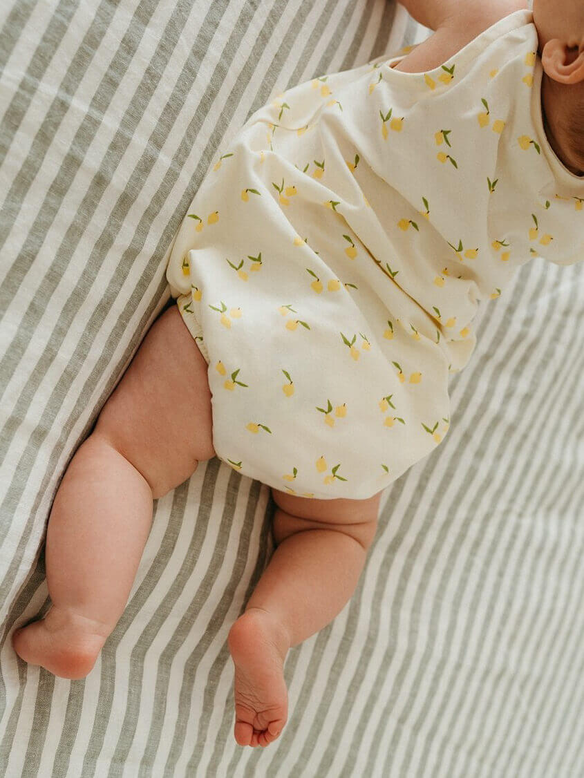 Jessica Sleeveless Romper - Lemons