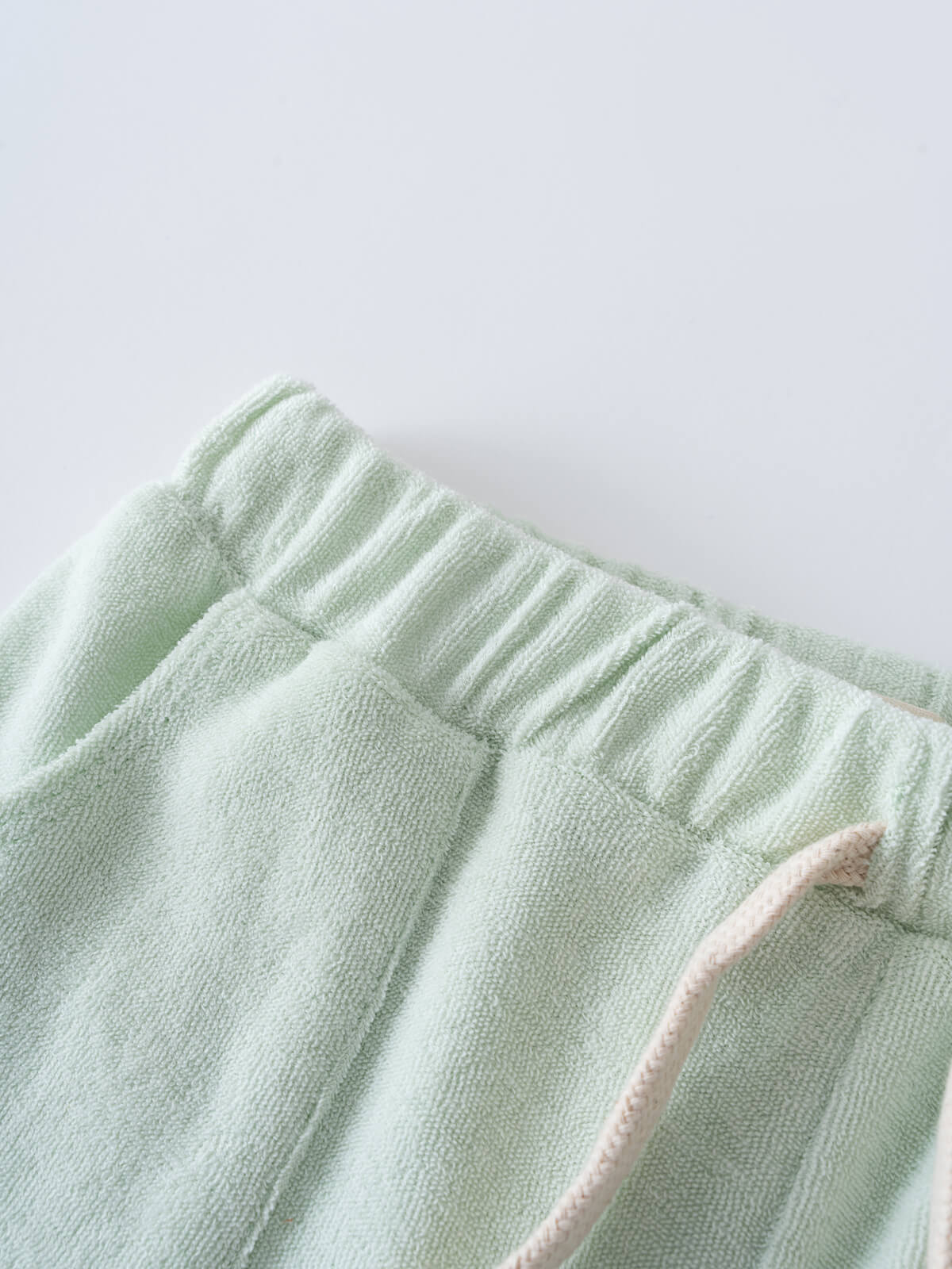 Lara Towelling Shorts - Mint