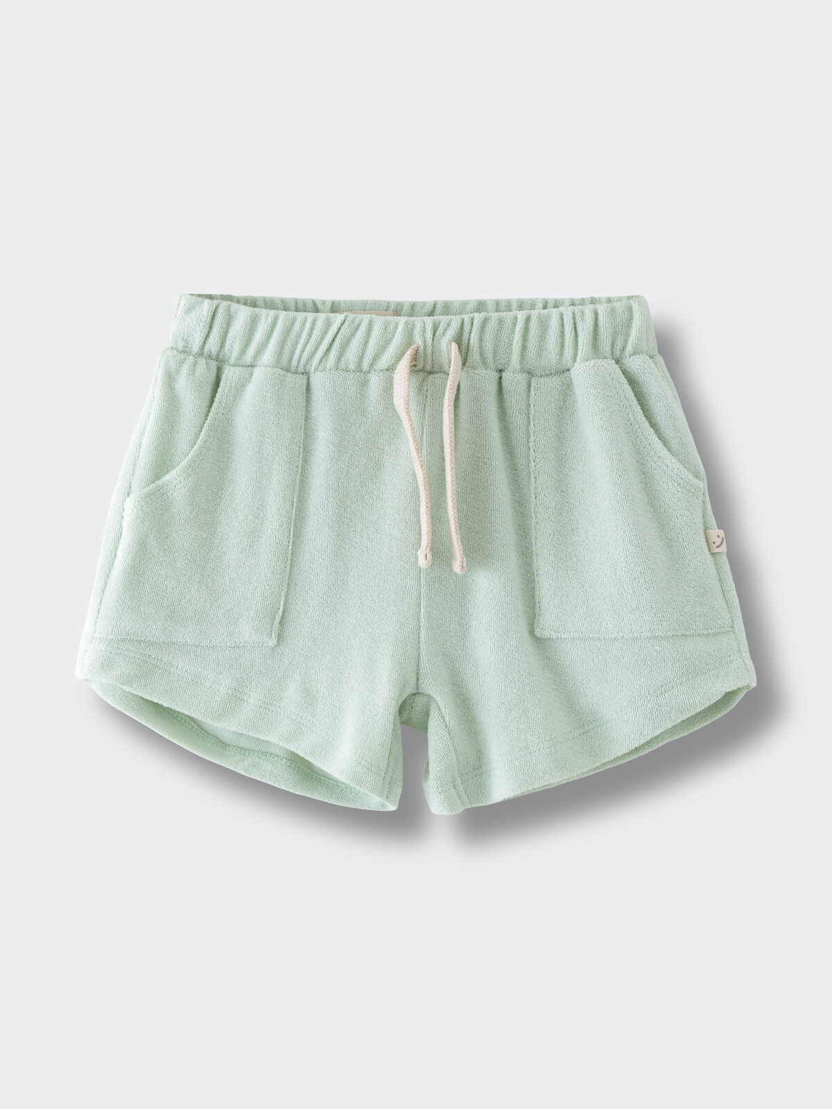 Lara Towelling Shorts - Mint