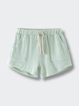 Lara Towelling Shorts - Mint