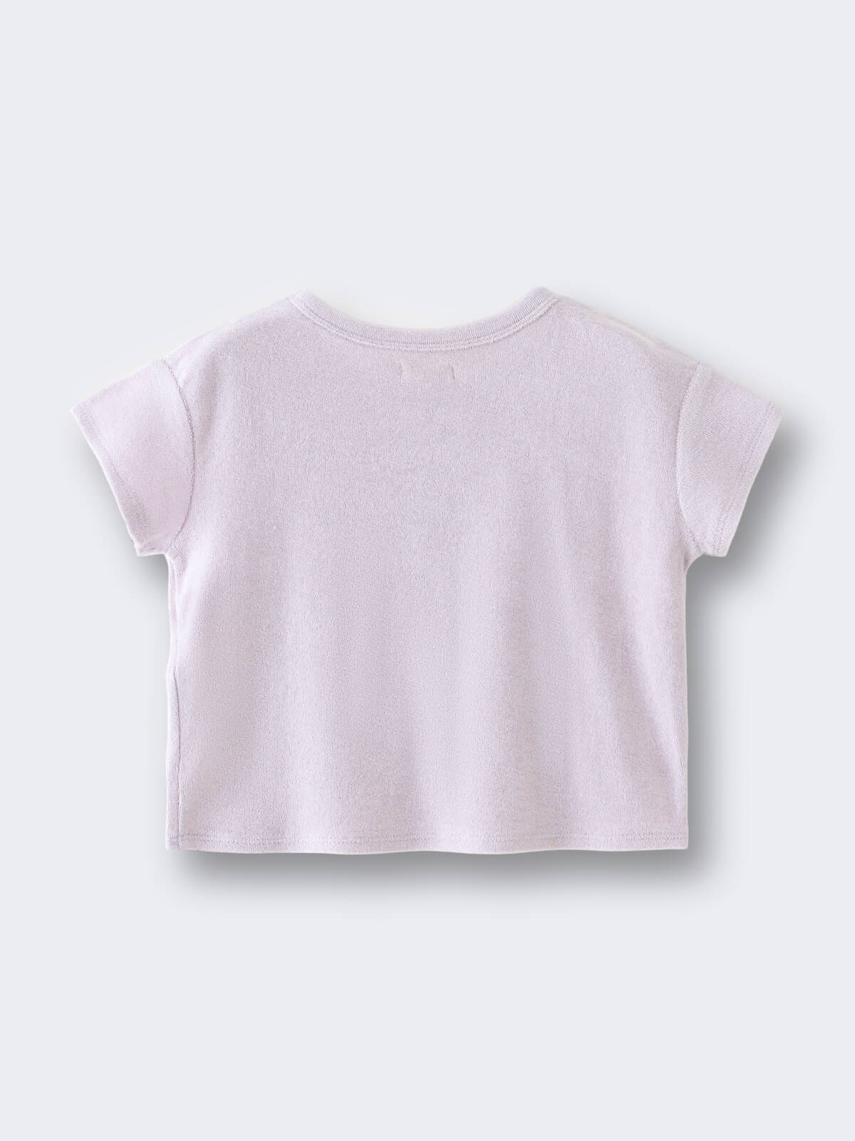 Lara Towelling Tee Shirt - Lilac