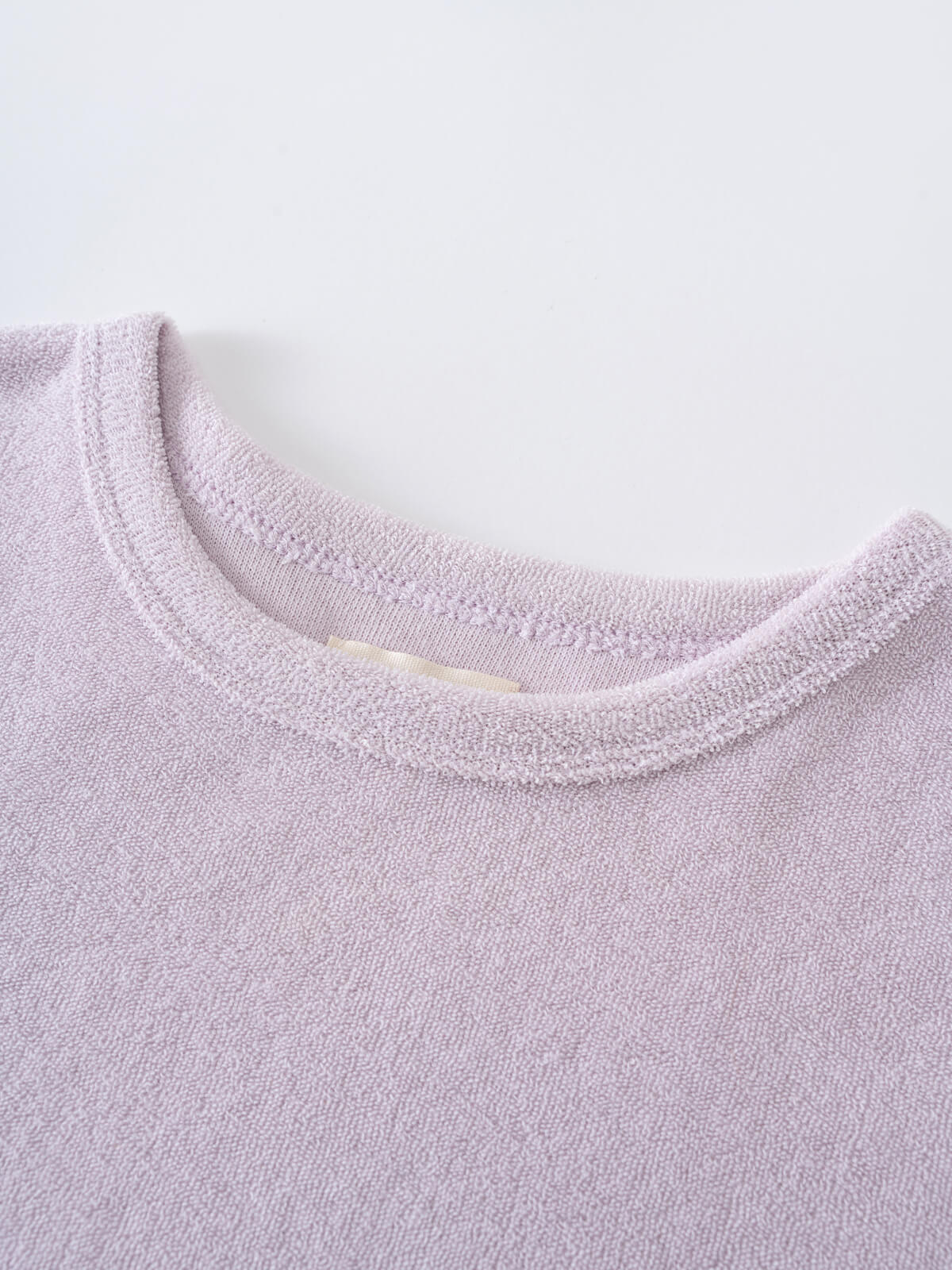 Lara Towelling Tee Shirt - Lilac