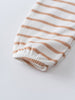 Leo Romper - Sand Stripe