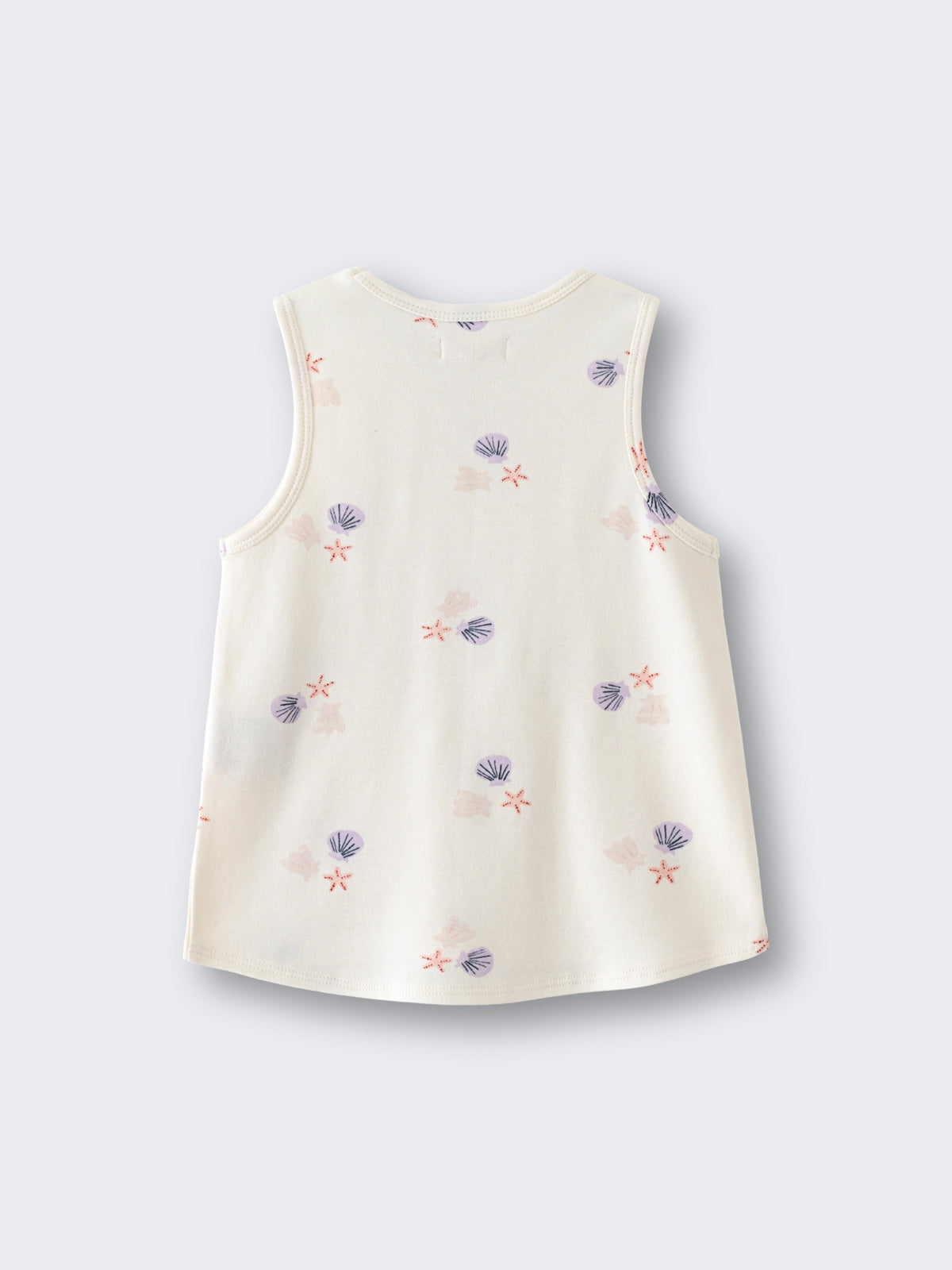 Mia Sleeveless Tee - Beach Shells