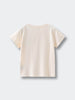 Back view of a cream-colored short sleeve t-shirt on a light background Feature Print Short Sleeve Tee - Hiking Bear Boys