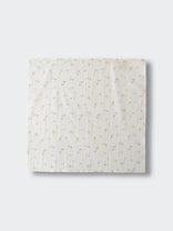 White muslin fabric with small yellow lemon pattern laid flat Muslins 2 Pack - Lemons Baby girl