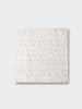 White muslin cloth with small peach paw print pattern scattered across Muslins 2 Pack - Petal Paws Baby girl