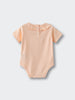 Olivia Short Sleeve Bodysuit - Apricot