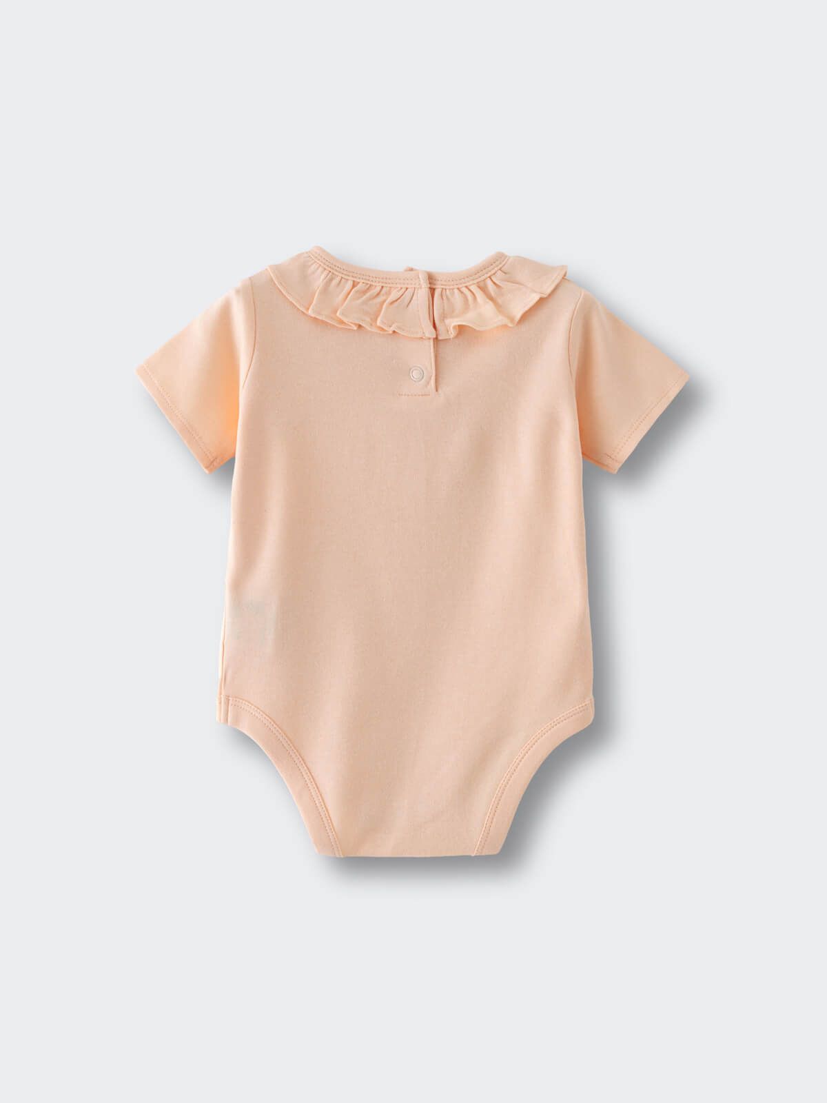 Olivia Short Sleeve Bodysuit - Apricot