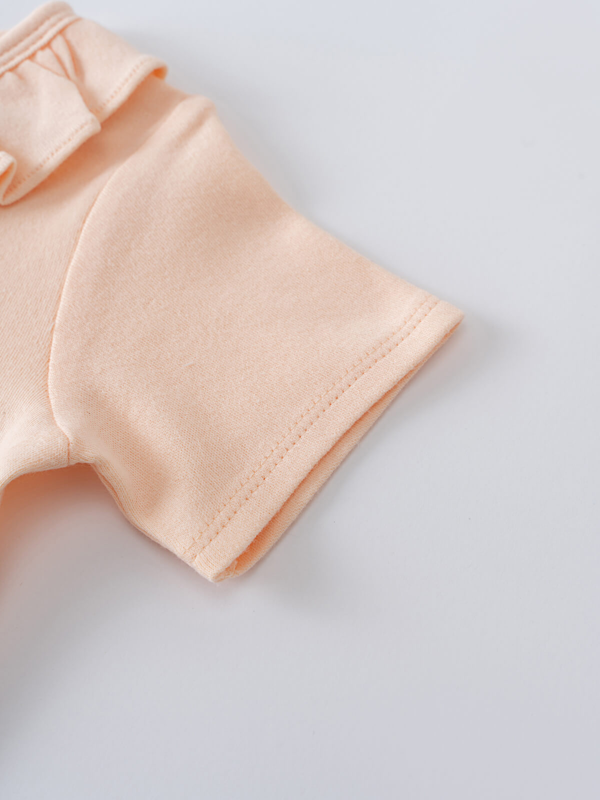 Olivia Short Sleeve Bodysuit - Apricot