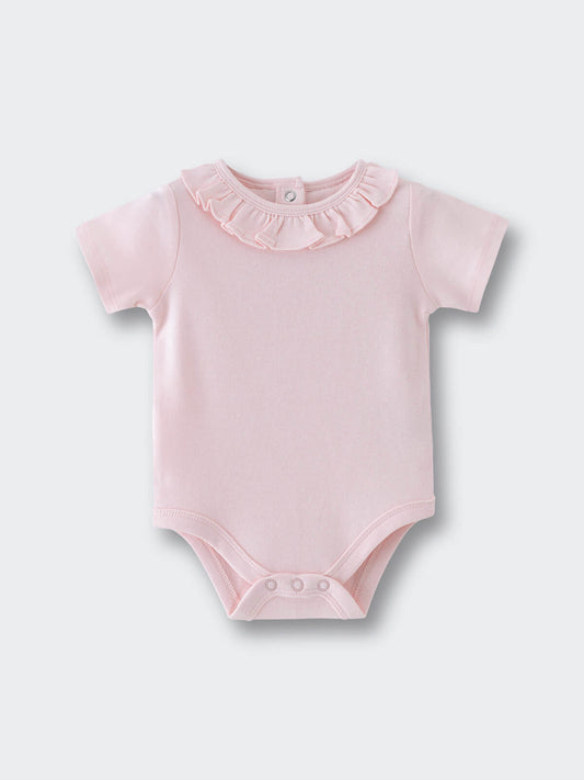 Olivia Short Sleeve Bodysuit - Candy Floss