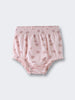 Pink baby bloomers with small floral print and elasticated leg openings Printed Bloomers - Daisy Chain Baby girl