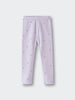 Light purple leggings with small floral embroidery scattered throughout printed Leggings - Spring Love Girls
