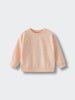 Peach sweatshirt with small floral speckles on light background printed Sweatshirt - Flower Power Girls