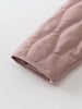 Close-up of a pink quilted fabric on a light gray background Quilted Jacket - Blush Baby girl