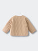 Beige quilted jacket on a light gray background Quilted Jacket - Clay Baby girl