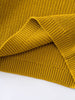 Golden sweater on a light gray background Ribbed Jumper - Golden Pear Boys