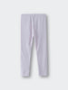 Light purple ribbed leggings laid flat on a white background Ribbed Leggings - Lilac Girls