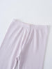 Close-up of ribbed lilac leggings on a light background Ribbed Leggings - Lilac Girls