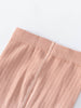 Close-up of ribbed knit fabric in a dusty pink shade Ribbed Tights 2 Pack - Plum Jam/Mallow Girls
