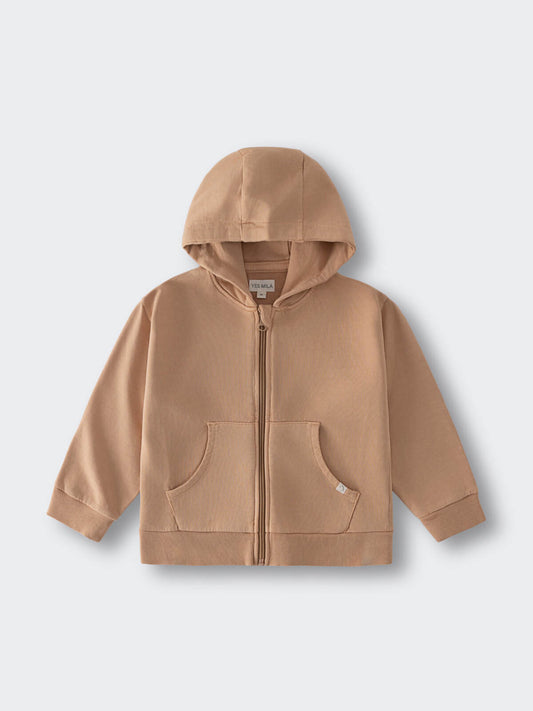 Ruby Zip Hoodie - Sand