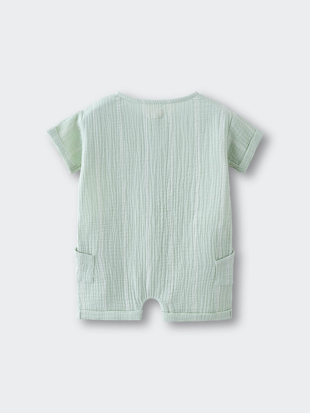 Ryan Romper - Light Green Stripe