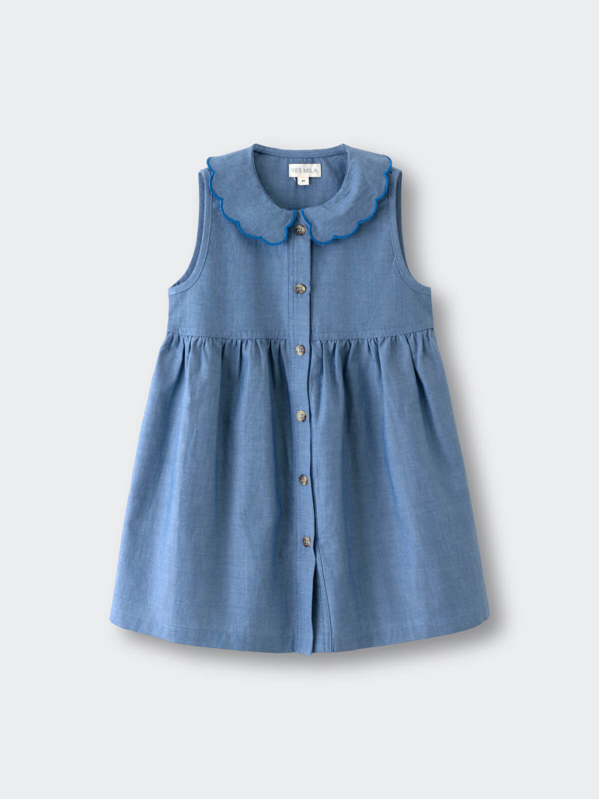 Skylar Dress - Blue Chambray