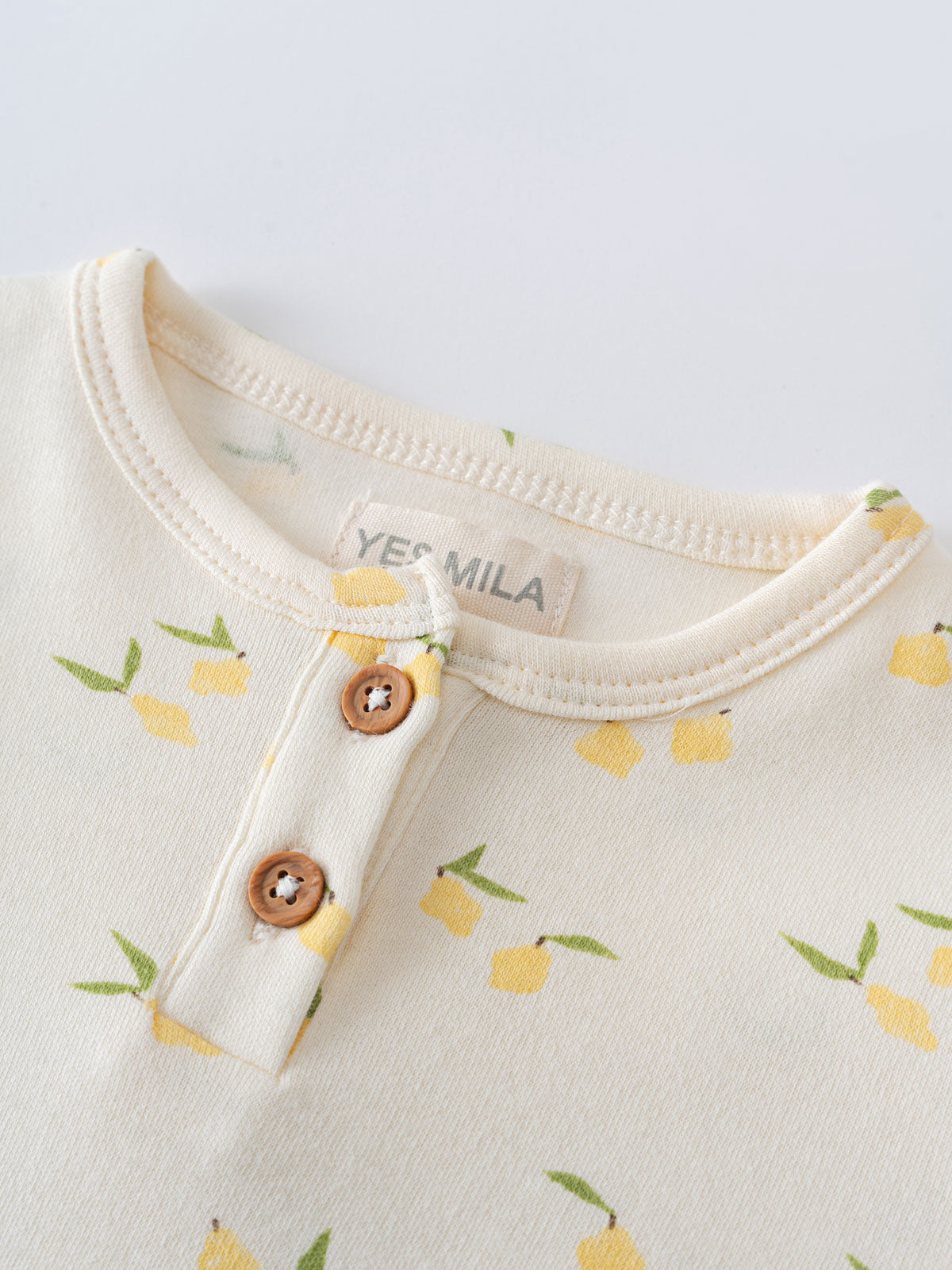 Tara Short Sleeve Onesie - Lemons