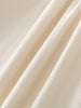 Close-up of beige fabric with a subtle texture Three Button Blouse - Ecru Girls