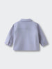 Back view of a lilac jacket with collar and cuff buttons twill Jacket - Lilac Girls
