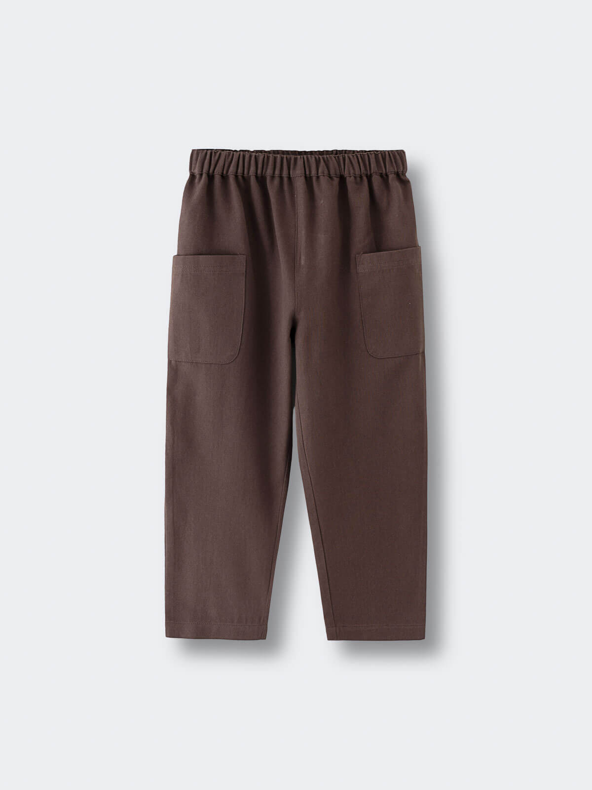 Brown pants with front pockets on a light gray background Twill Pants - Spruce Boys