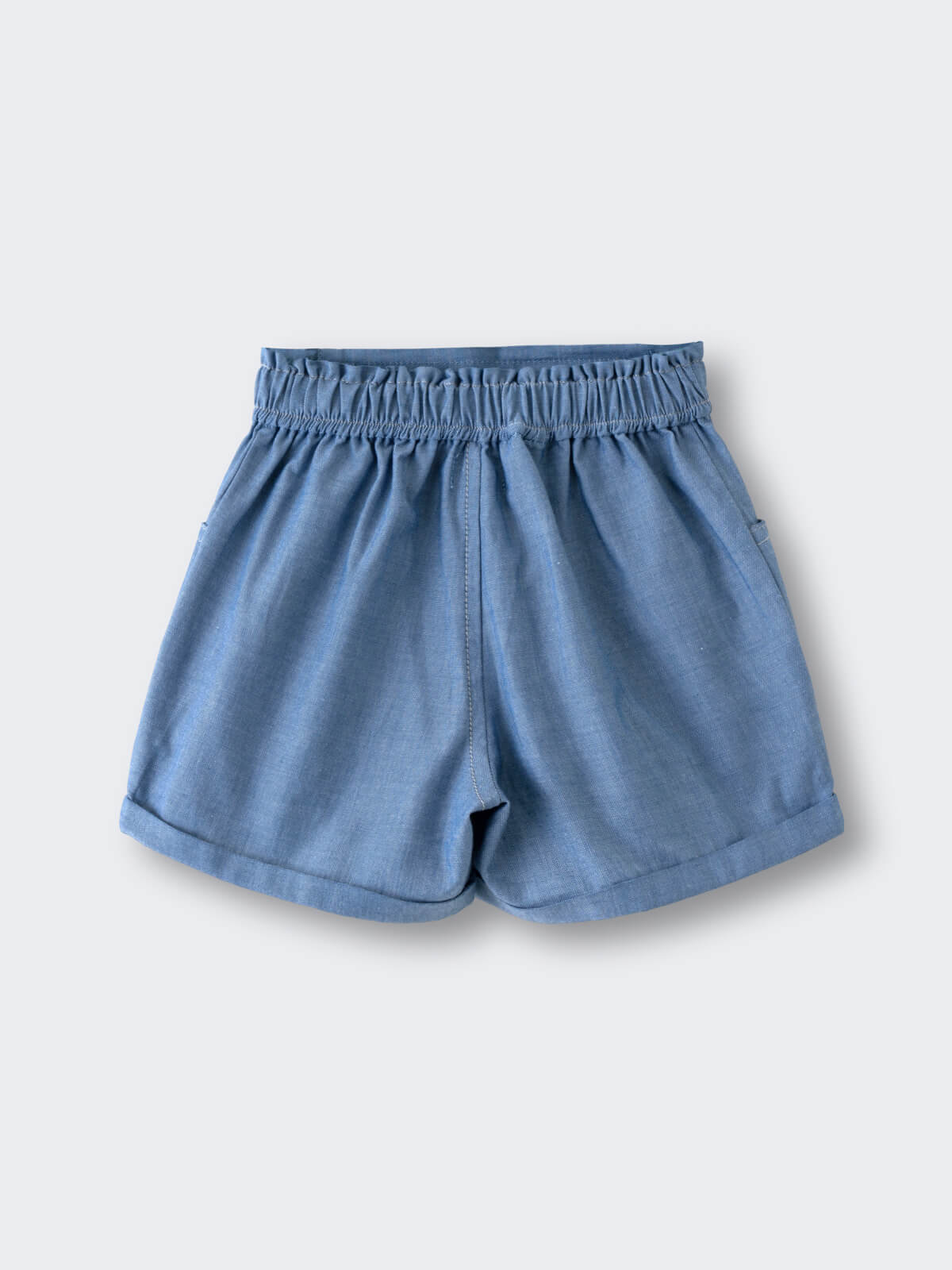 Violet Shorts - Blue Chambray